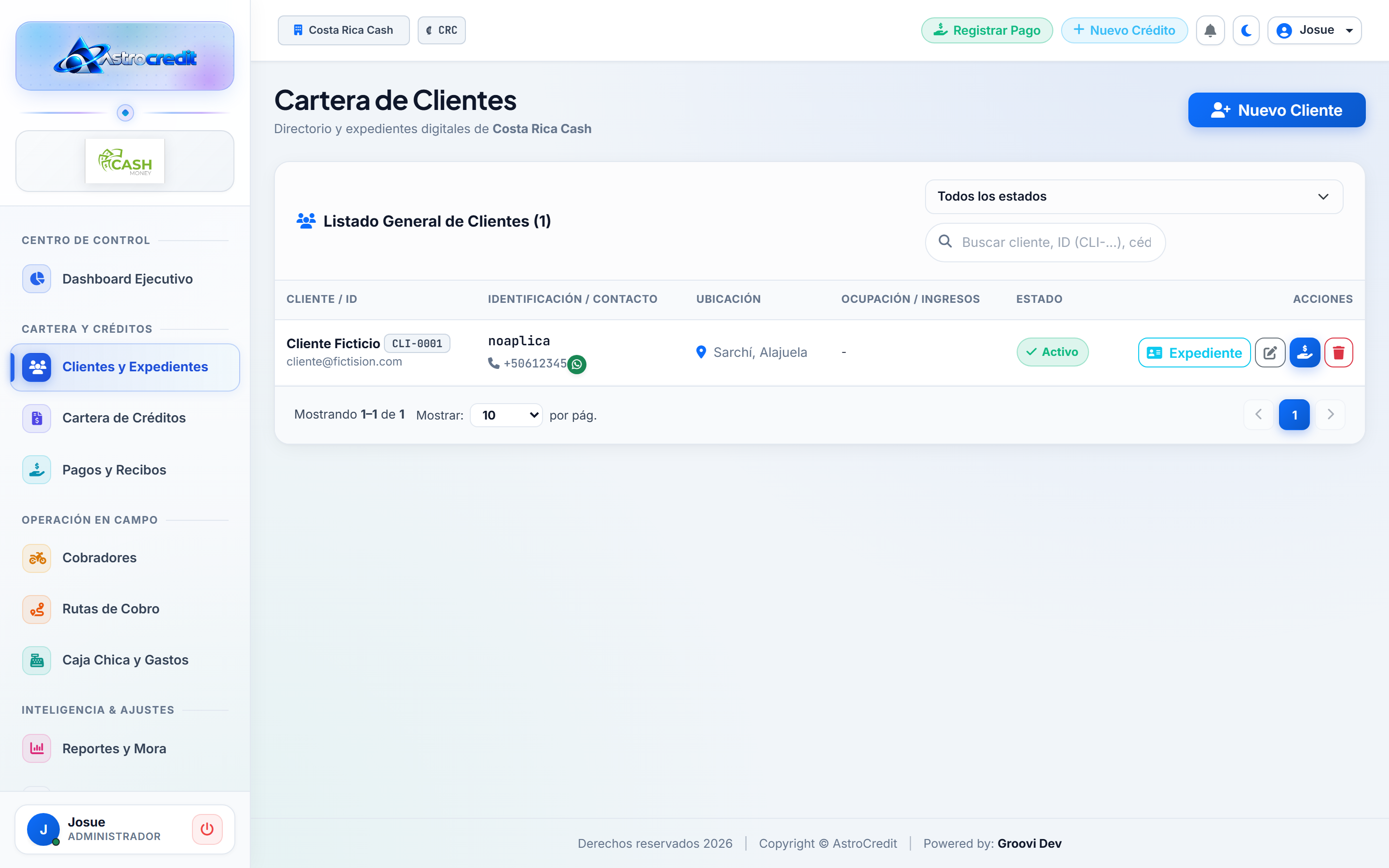 Expedientes Digitales & Control de Clientes