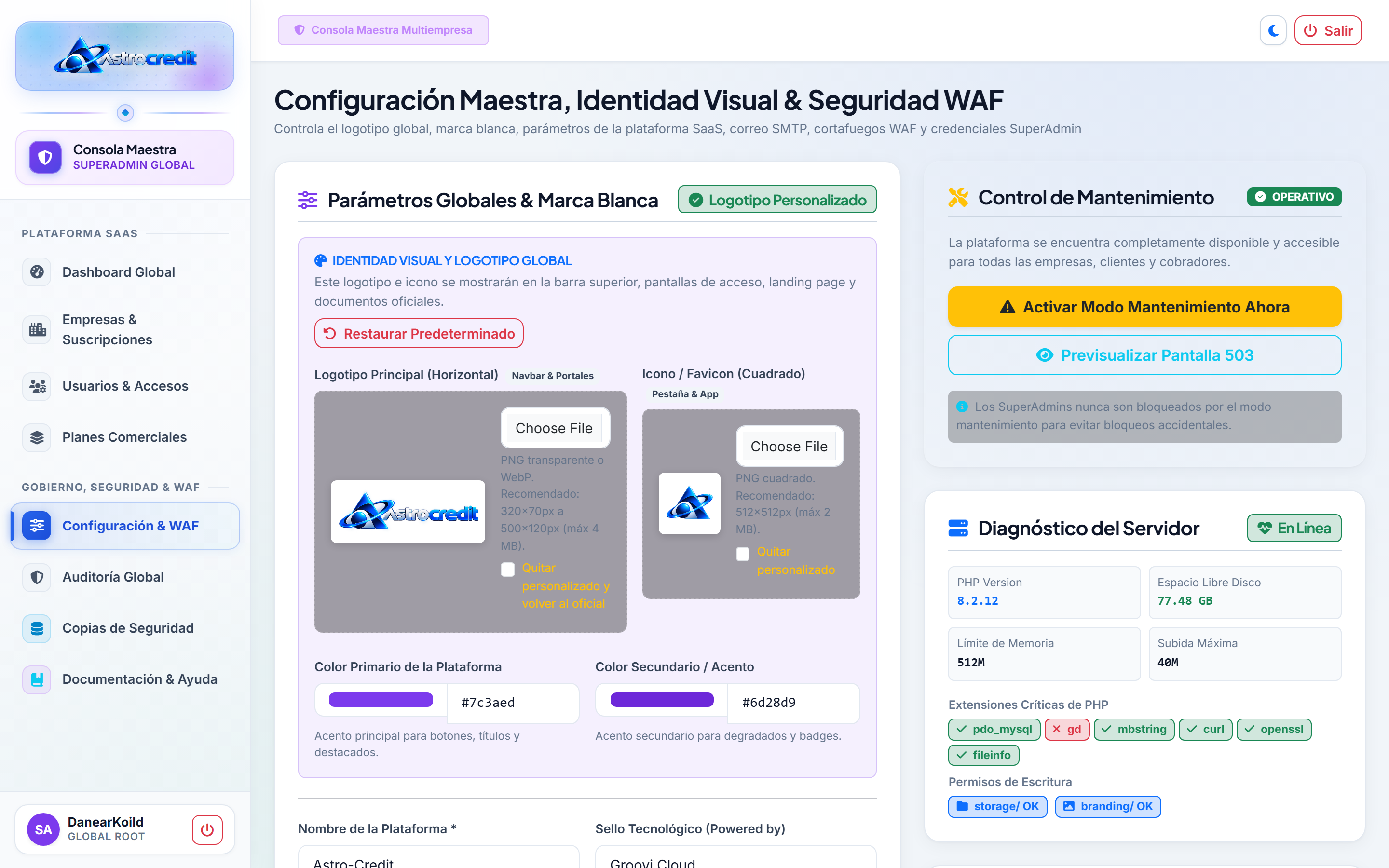 WAF de Ciberseguridad & Anti-Fuerza Bruta